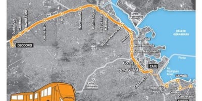 מפה של BRT TransBrasil