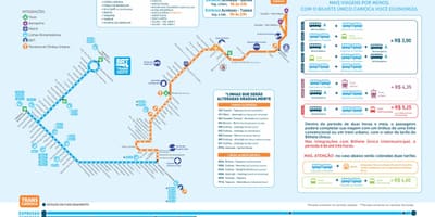 מפה של BRT TransCarioca