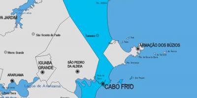 מפה של Cabo Frio עיריית