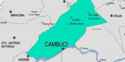 מפה של Cambuci עיריית