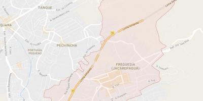 מפה של Freguesia דה Jacarepaguá
