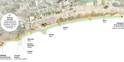 מפה של Grumari beach