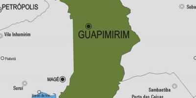 מפה של Guapimirim עיריית