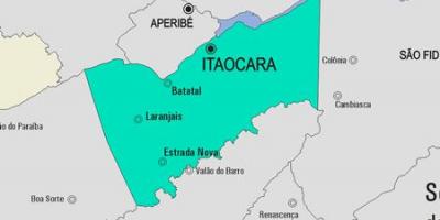 מפה של Itaocara עיריית