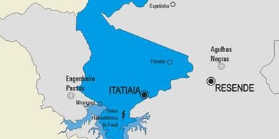 מפה של Itatiaia עיריית