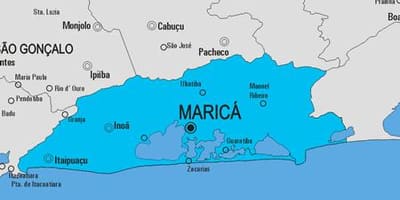 מפה של Maricá עיריית