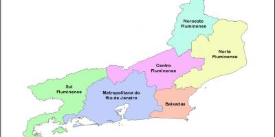 מפה של mesoregions ריו דה ז ' ניירו