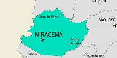 מפה של Miracema עיריית