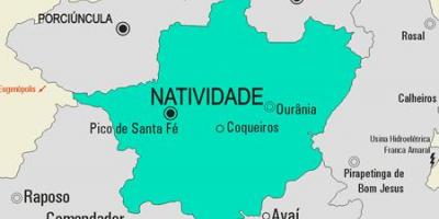 מפה של Natividade עיריית