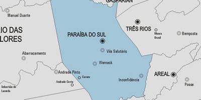 מפה של Paraíba לעשות Sul עיריית