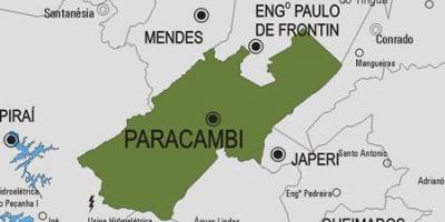 מפה של Paracambi עיריית