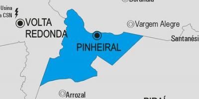 מפה של Pinheiral עיריית