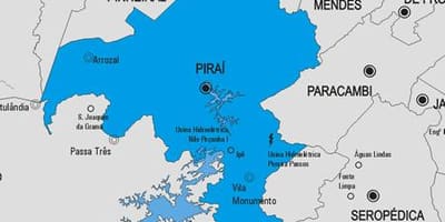 מפה של Piraí עיריית
