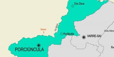 מפה של Porciúncula עיריית