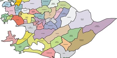 מפה של Quartiers Niterói