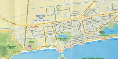 מפה של Recreio החוף