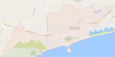 מפה של Recreio dos Bandeirantes