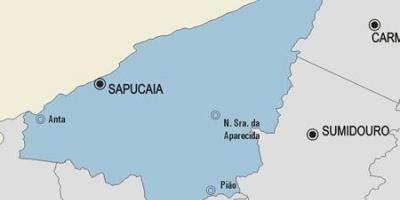 מפה של Sapucaia עיריית