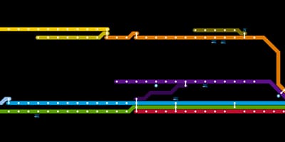 מפה של SuperVia ריו - קווים