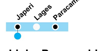 מפה של SuperVia - קו Paracambi