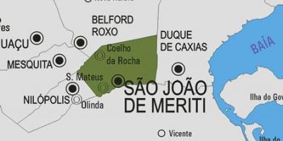 מפה של São João de Meriti עיריית