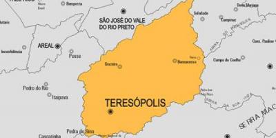 מפה של Teresópolis עיריית