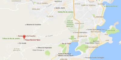 מפה של Tijuca national park