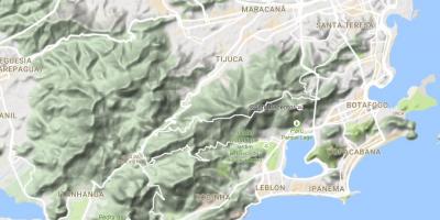מפה של הקלה ריו דה ז ' ניירו