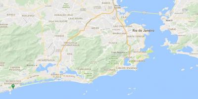 מפה של חוף Recreio dos Bandeirantes