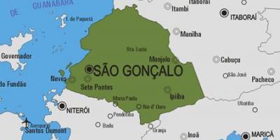 מפה של סאו Gonçalo עיריית
