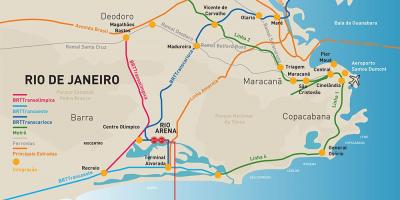 מפה של ריו ארנה מיקום